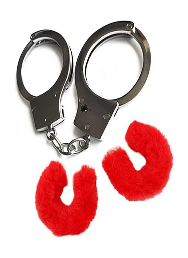 Depend Velvet Cover Handcuffs With Keys And Safety Lock  - Image 2