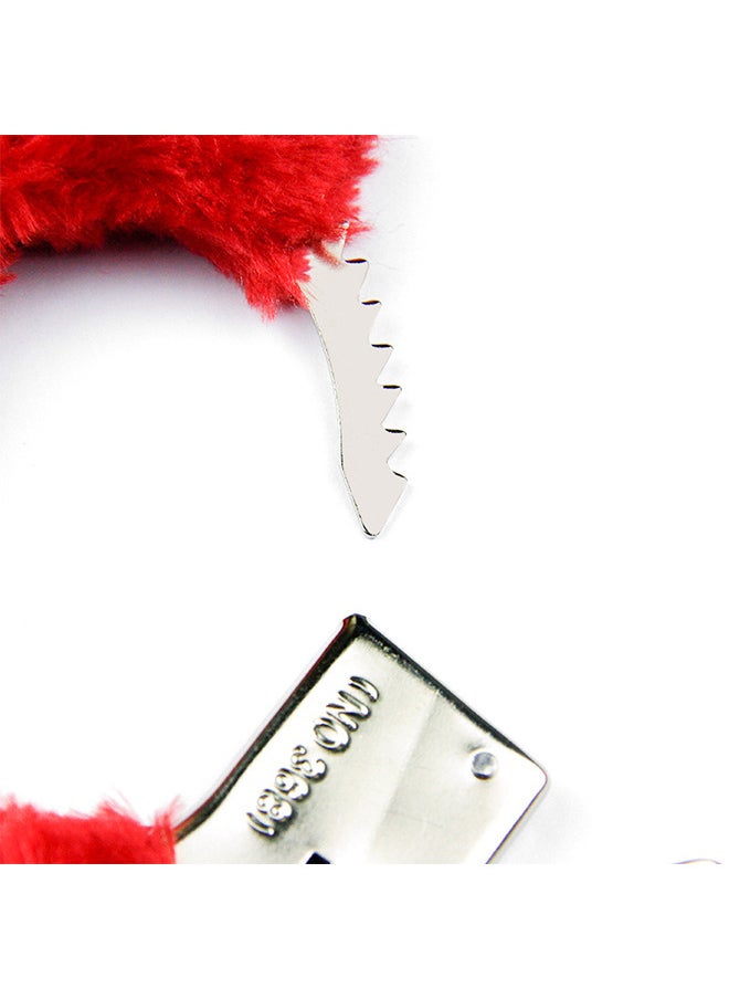 Depend Velvet Cover Handcuffs With Keys And Safety Lock  - Image 4