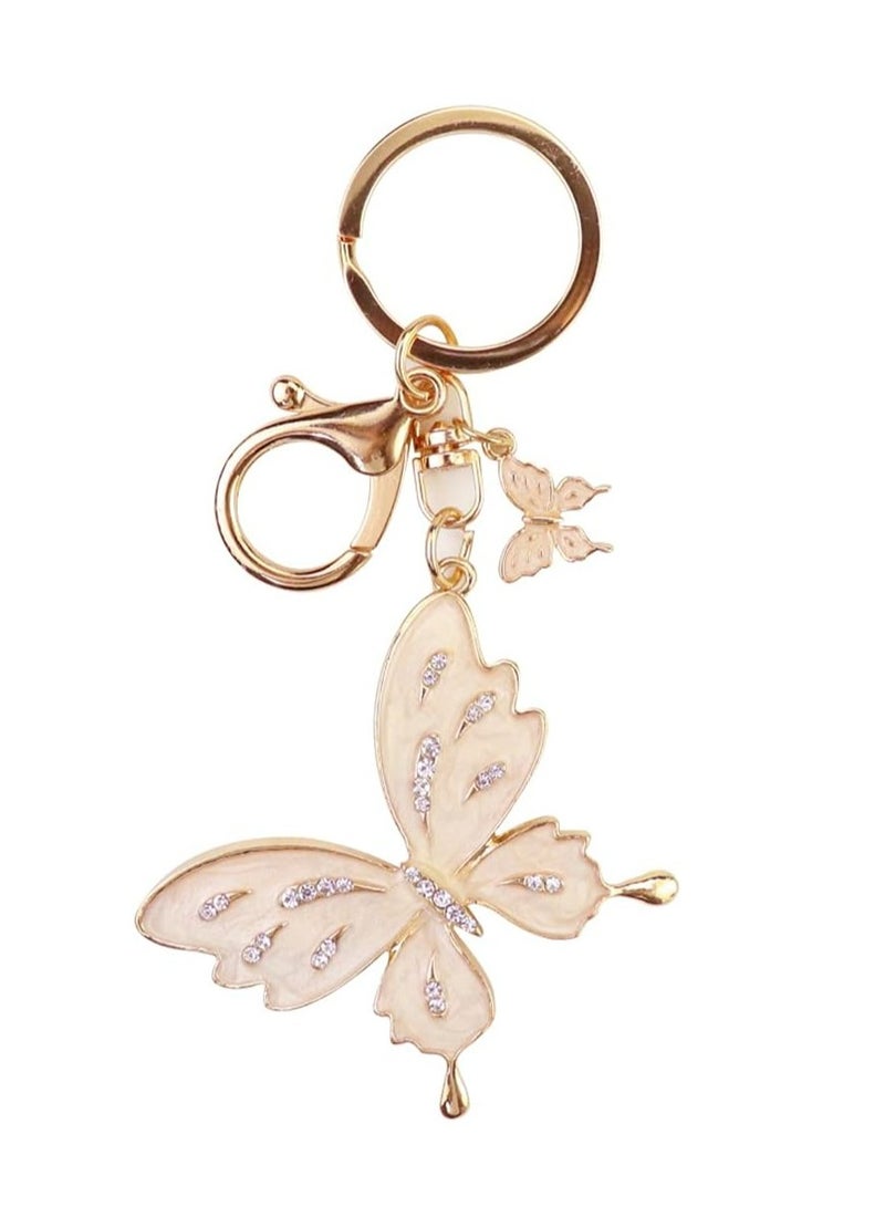 Oasisgalore Cute Butterfly Keychain Set, Crystal Bling Diamond Key Chain, Women's Car Key Accessory - Image 1