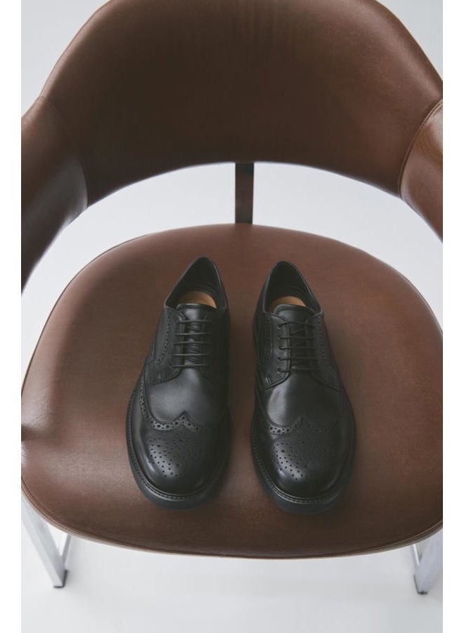 ECCO Men's London Wingtip Oxford, Black, 10-10.5 - Image 4