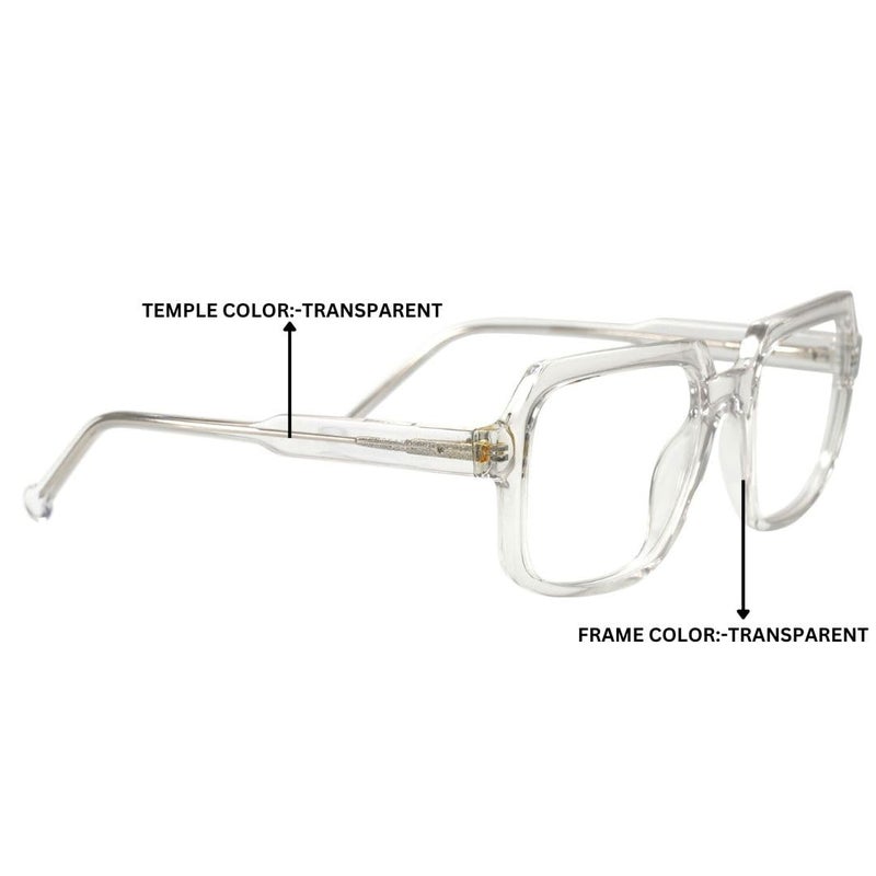RedEx Trendy Full Rim Oversized Eye Glasses For unisex - Image 4