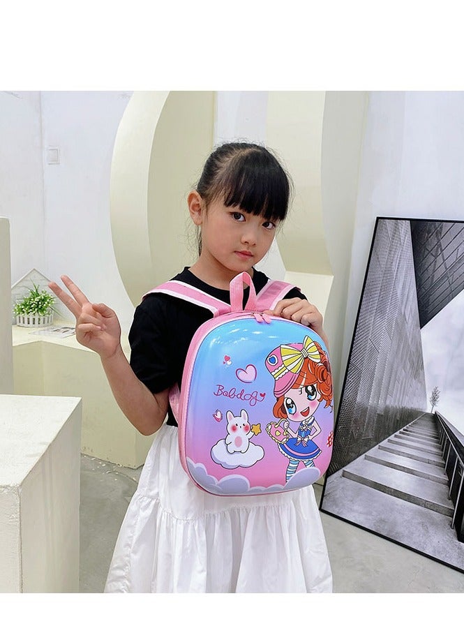 New Children's Schoolbag Cartoon Hard Shell Bag Kindergarten Primary School Backpack - Image 2