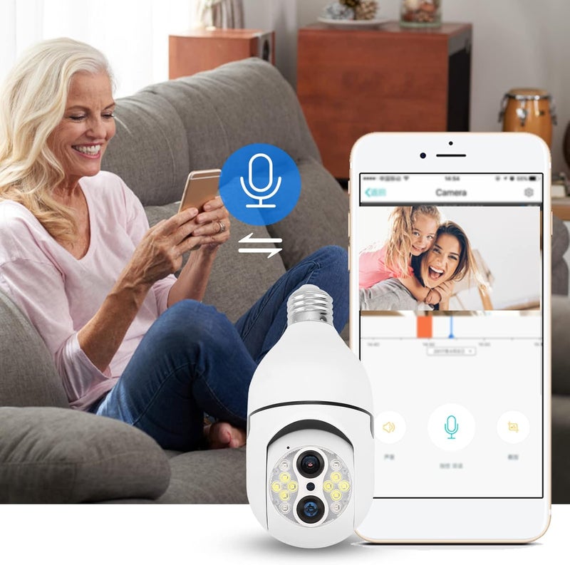 كلاراكو كاميرا مراقبة خارجية عالية الدقة دوارة بدقة 1080 بكسل من كلارك، مزودة بشبكة واي فاي ونطاق مزدوج مع مستشعر حركة للاستخدام المنزلي في الهواء الطلق - Image 4