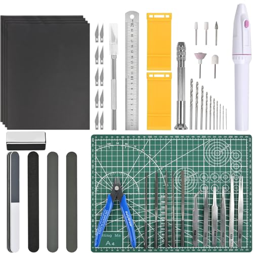 OFNMY Professional 53 PCS Gundam Model Tools Kit Hobby Building Tools Craft Set Gundam Modeler Basic Tools for Basic Model Building, Repairing and Fixing - Image 1