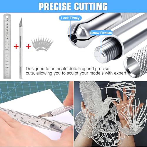 OFNMY Professional 53 PCS Gundam Model Tools Kit Hobby Building Tools Craft Set Gundam Modeler Basic Tools for Basic Model Building, Repairing and Fixing - Image 4
