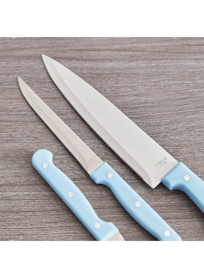 Home Box Rogers 5-Piece Knives with Scissors and Chopping Board Set 28.5 x 0.5 x 19.5 cm - Image 3