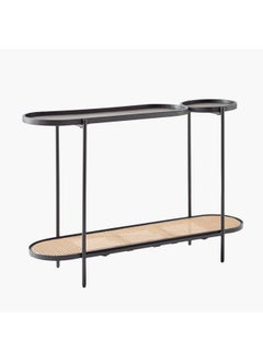 Home Box Enna Rattan and Solid Wood Console Table 35 x 80 x 120 cm  - Image 5