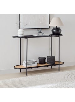 Home Box Enna Rattan and Solid Wood Console Table 35 x 80 x 120 cm  - Image 4