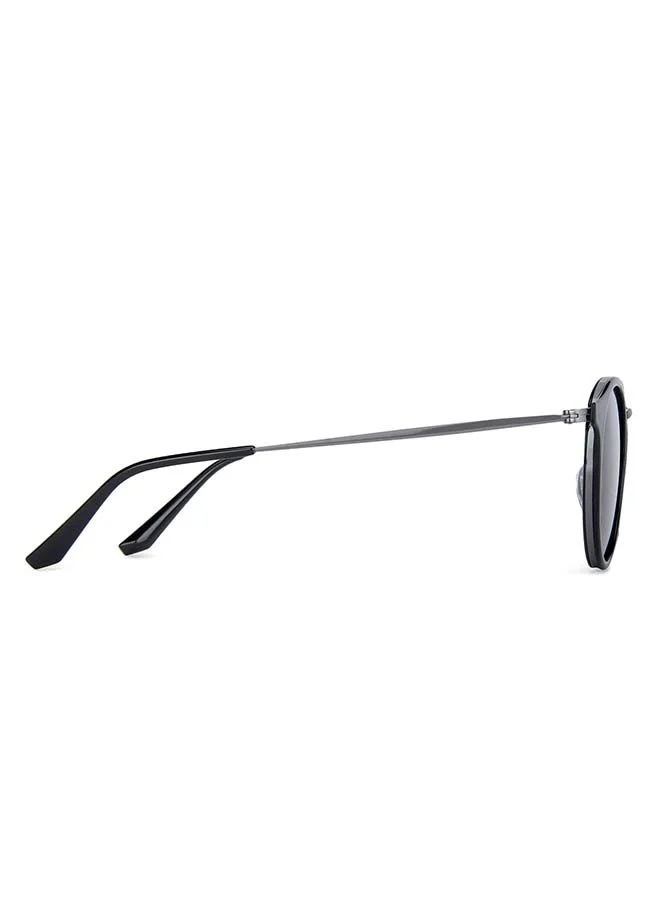 VINCENT CHASE Round Stylish Sunglasses | Polarized & UV Protected | (48) Grey | VC S11164