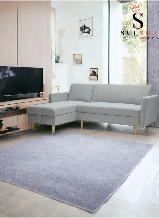 Sulsha New High Quality L Shape Corner Sofa Grey, Lounge Area Sofa, Sofa Bed With Chaise Fabric With Wooden Legs - pzsku/ZB998DE9529BD50453A3DZ/45/_/1721727600/74026e7c-2ea7-4e59-a979-17b8a0b06f04