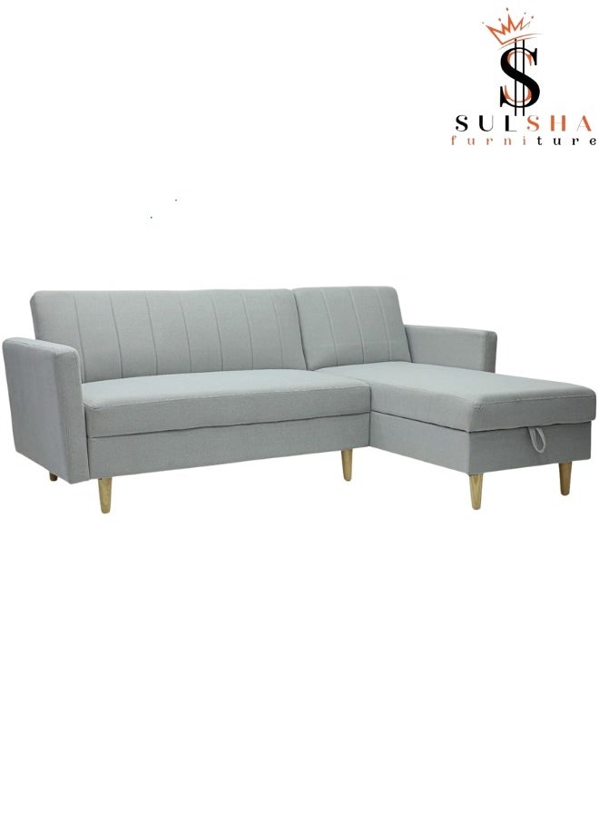 Sulsha New High Quality L Shape Corner Sofa Grey, Lounge Area Sofa, Sofa Bed With Chaise Fabric With Wooden Legs - pzsku/ZB998DE9529BD50453A3DZ/45/_/1721727642/eb68875b-9201-4a3f-9c3f-012b06dfcb52