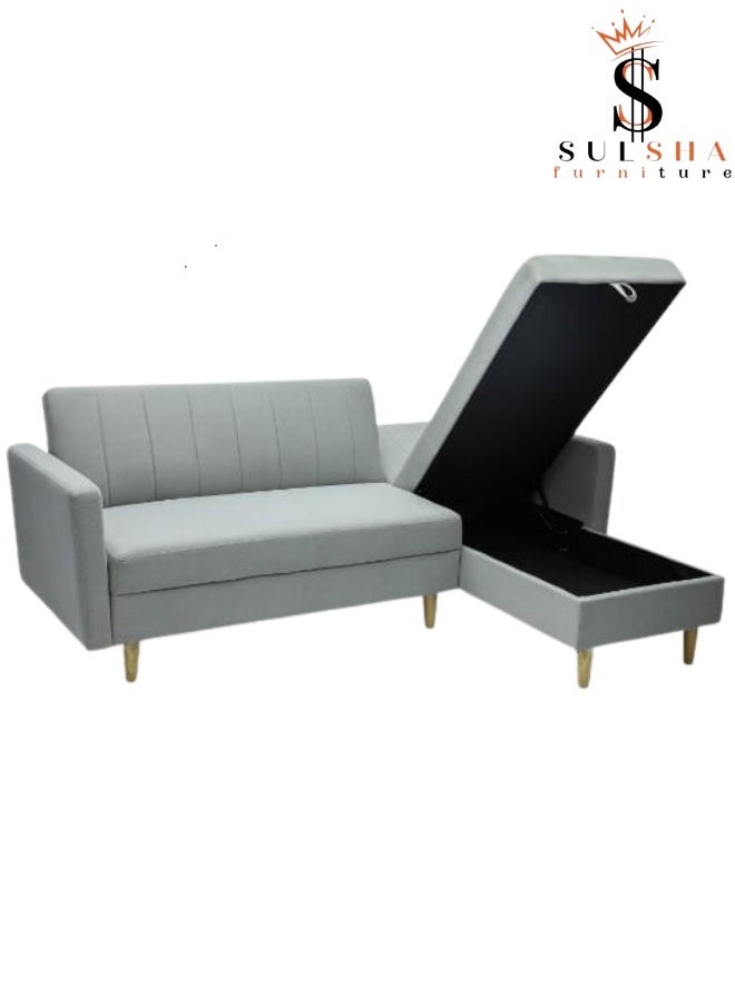 Sulsha New High Quality L Shape Corner Sofa Grey, Lounge Area Sofa, Sofa Bed With Chaise Fabric With Wooden Legs - pzsku/ZB998DE9529BD50453A3DZ/45/_/1721727694/402b80cc-04a9-45ea-a36e-6ae51543cc6f