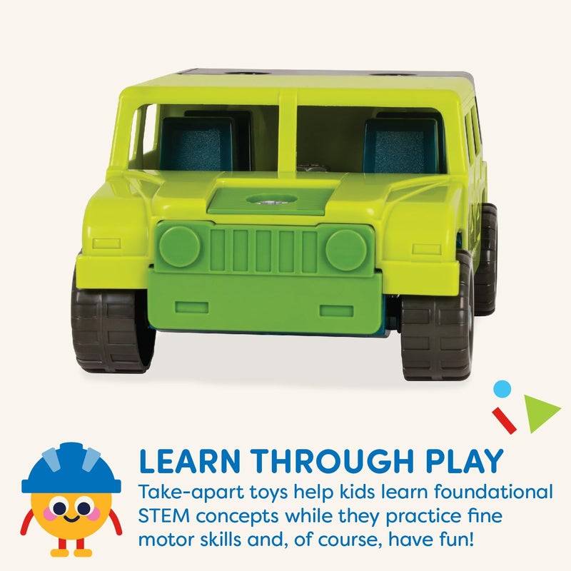 Battat â€“ Construction Toys for Kids, Toddlers â€“ Developmental Toy Vehicle Kit â€“ Take Apart Truck with Screwdriver and Tools - 3+ Years - Image 3