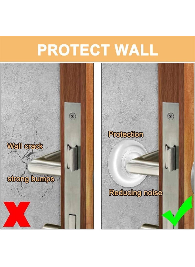 MERCEHIVE MERCEHIVE Door Stopper Wall Protector Shock Absorbing Noise Reduction DamageFree Pack of 6  - Image 4