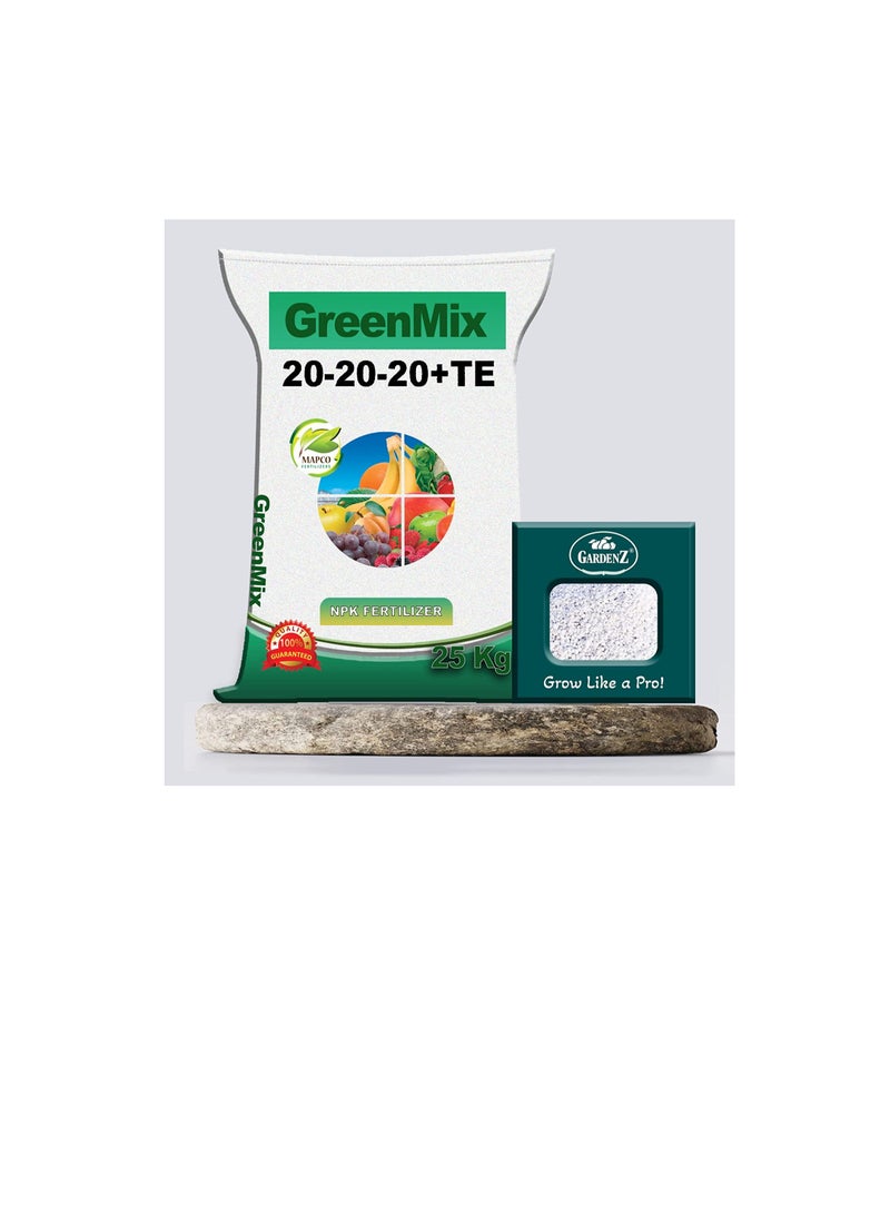 GARDENZ Popular NPK Fertilizer 20-20-20+TE, MADE IN EMIRATES - 25 KG + Gardenz Perlite 15L  - Image 2