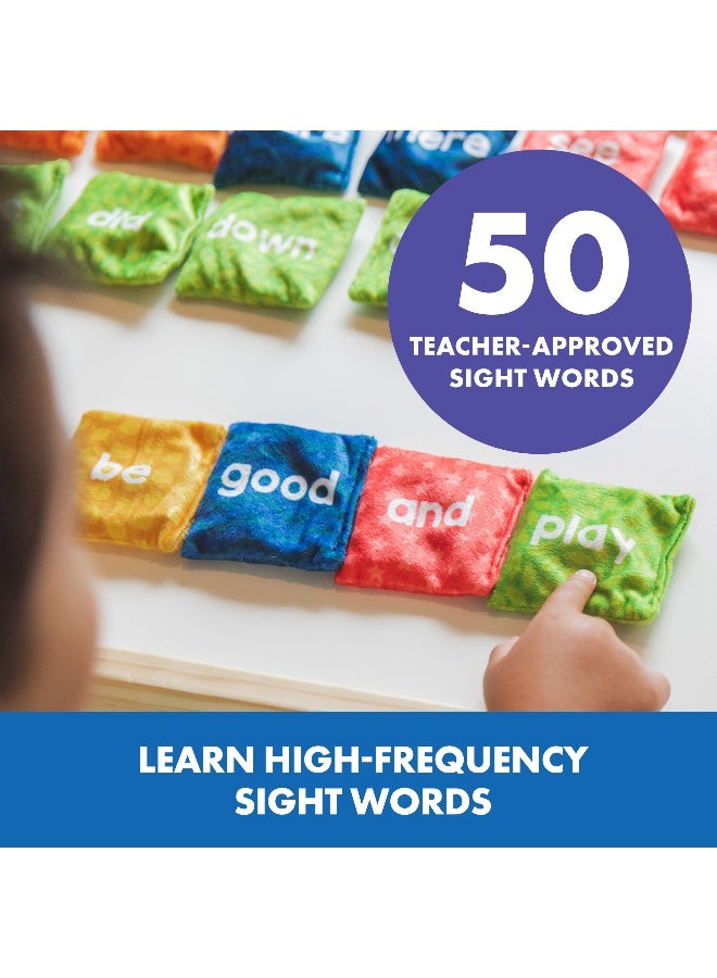 Learning Resources أكياس حبوب الكلمات البصرية (مجموعة مكونة من 25 قطعة، 10 سم مربع، متعددة الألوان، للأعمار 5 سنوات فما فوق) - Image 3