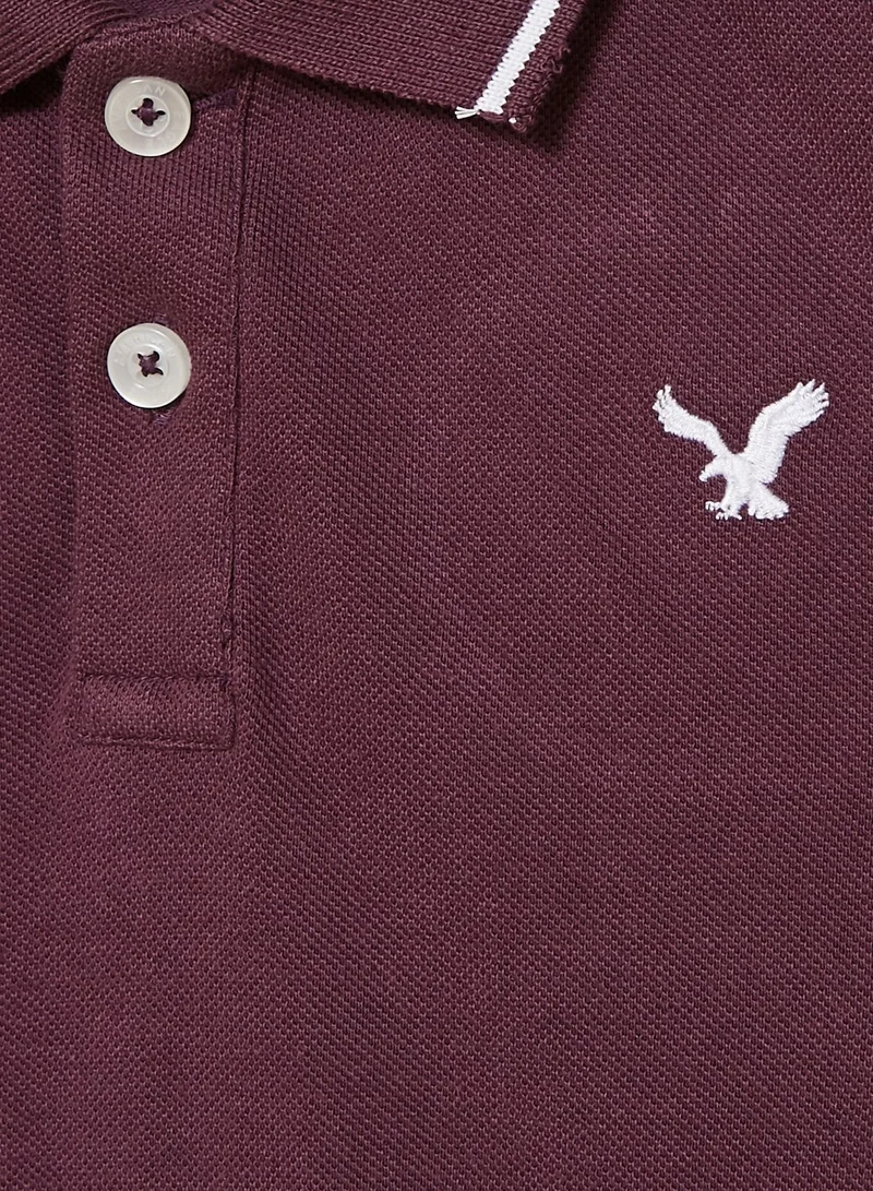 American Eagle Kids Tipped Polo