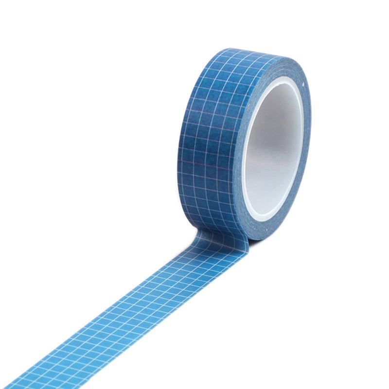 7pcs Grid Washi Masking Tape Set Mixed Colors for DIY Scrapbooking, Journals, Planners, and Decorative Wrapping Arts Crafts Random Color - Image 5