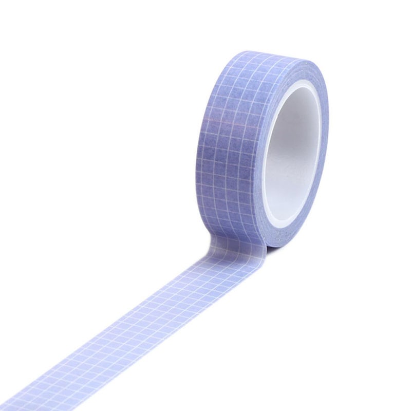 7pcs Grid Washi Masking Tape Set Mixed Colors for DIY Scrapbooking, Journals, Planners, and Decorative Wrapping Arts Crafts Random Color - Image 4