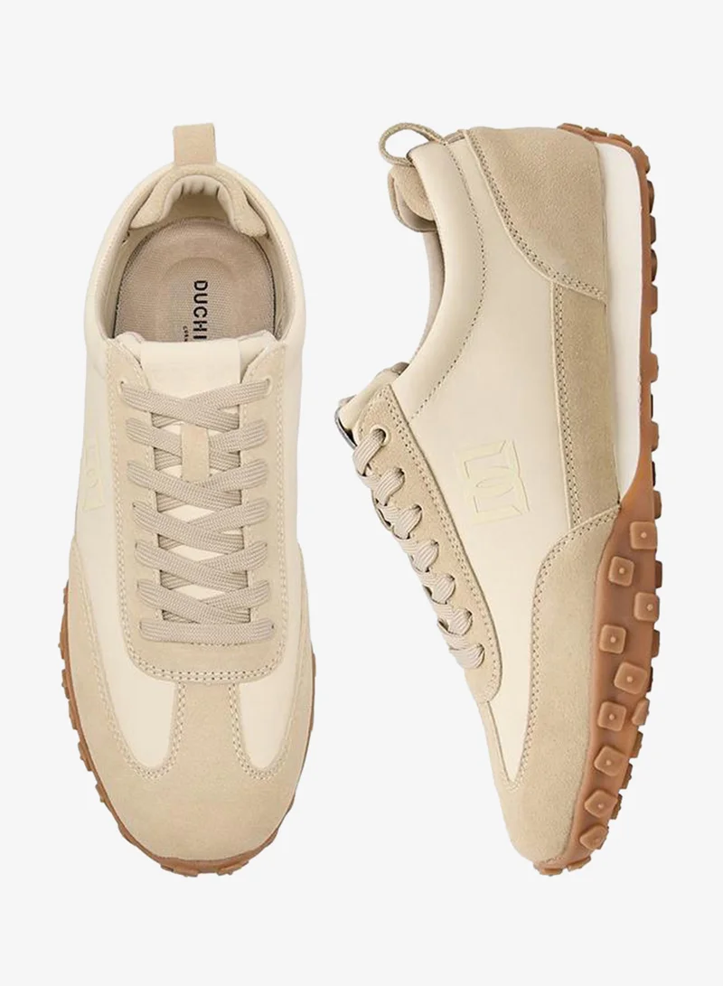 دوتشيني Men Panelled Lace-Up Ankle Sneakers