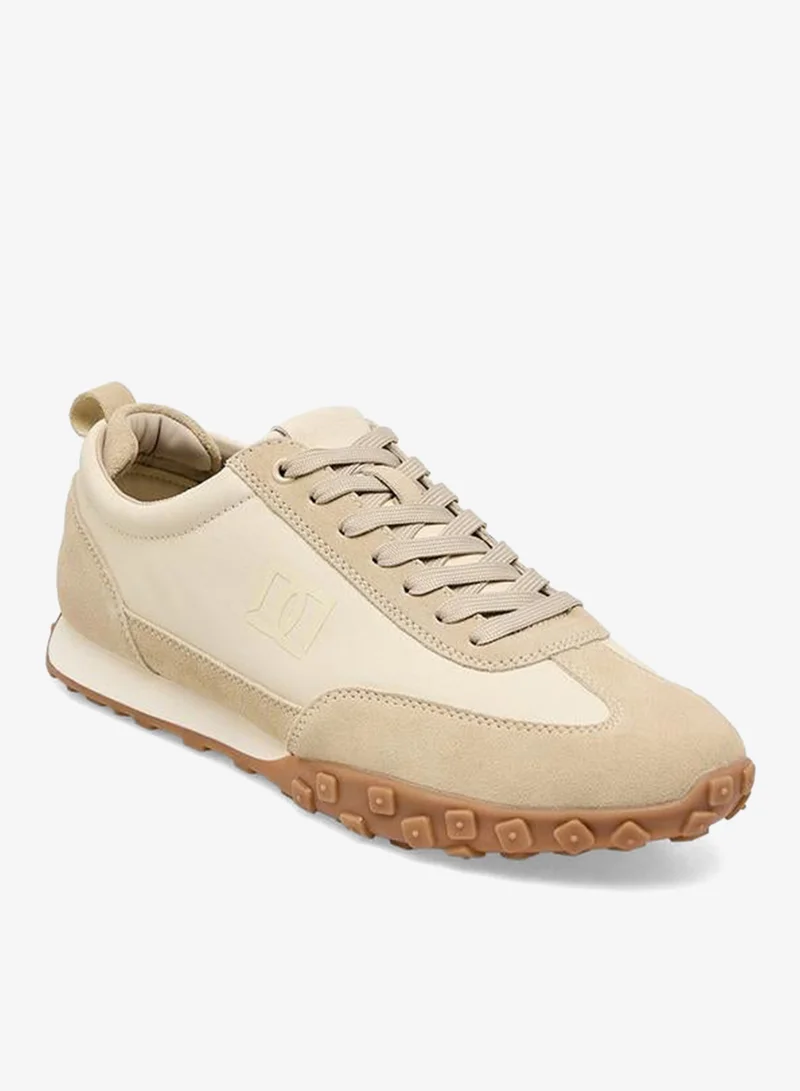 دوتشيني Men Panelled Lace-Up Ankle Sneakers