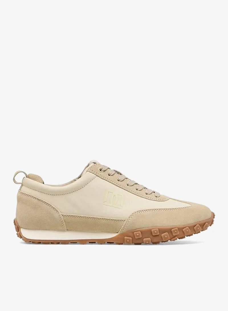 دوتشيني Men Panelled Lace-Up Ankle Sneakers