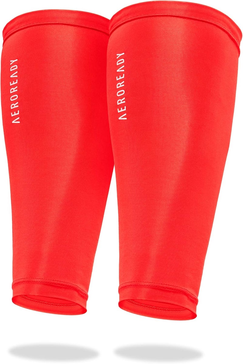 adidas Aeroready Comp Calf Sleeves - Red - S/M - Image 2