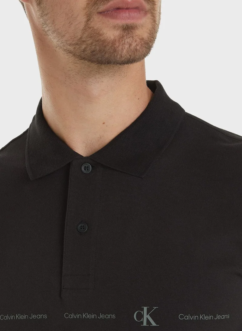 Calvin Klein Jeans Logo Repeat Polo