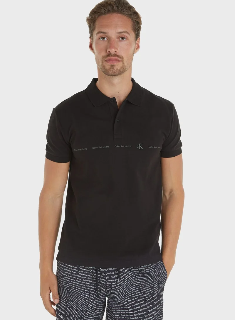 Calvin Klein Jeans Logo Repeat Polo