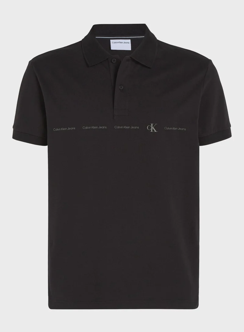 Calvin Klein Jeans Logo Repeat Polo