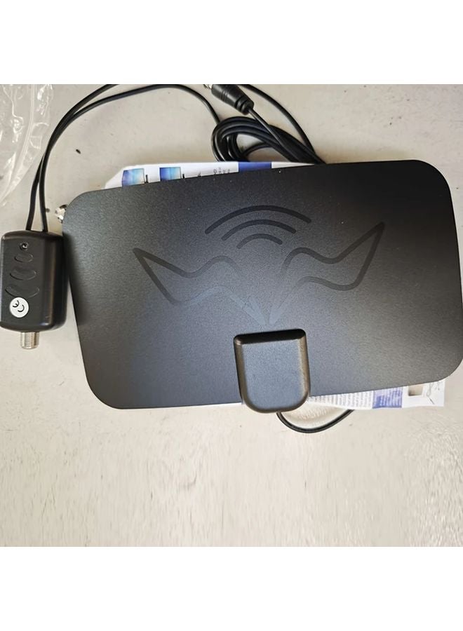 2024 Black Indoor TV Antenna USB Powered 4K 1080P Amplified Signal Reception - Image 1