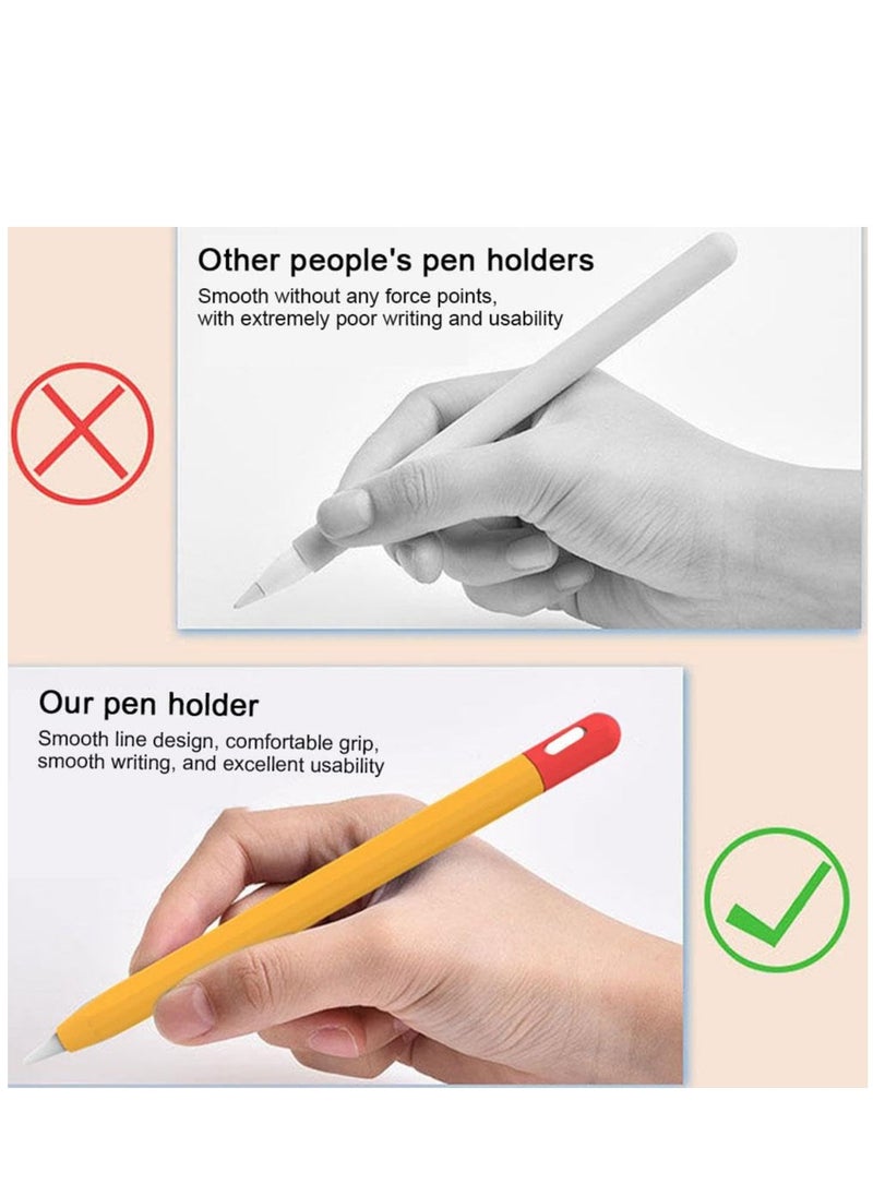Generic - Silicone Grip for Apple Pencil 3nd Generation & Apple Pencil (USB-C) Grip Ergonomic Design Protective Case Cover Sleeve (Black) - Image 1