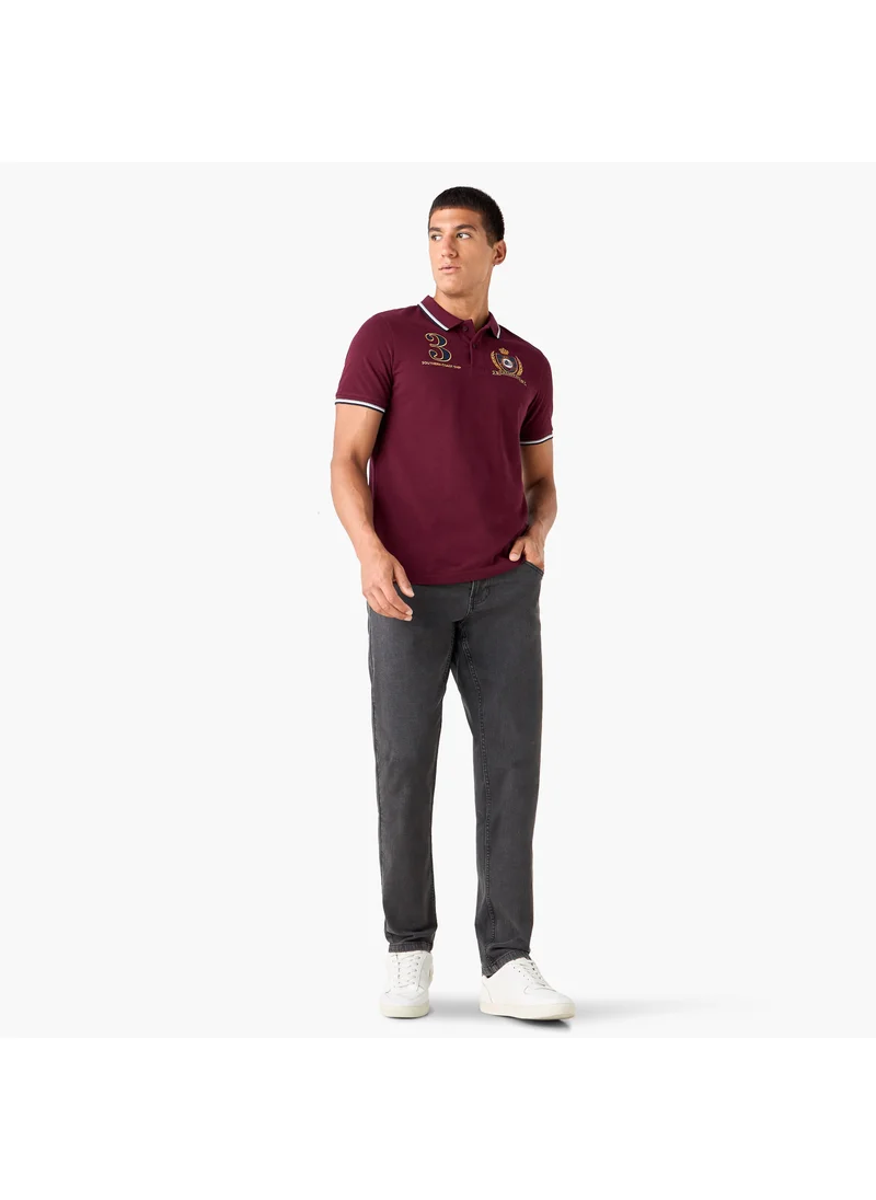 سبلاش فيڤ Logo Embroidered Polo T-shirt