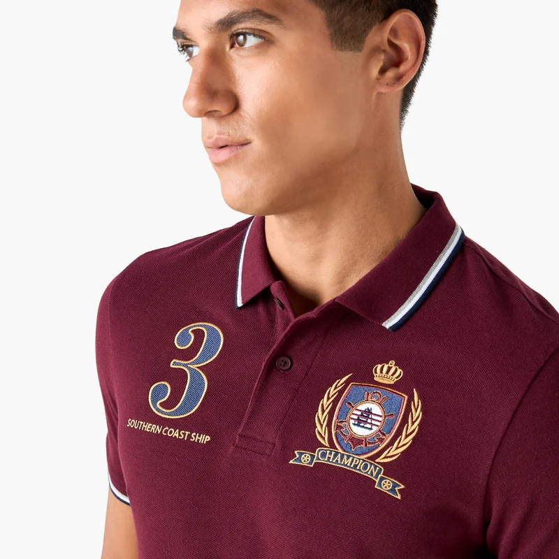 Splash FAV Logo Embroidered Polo T-shirt