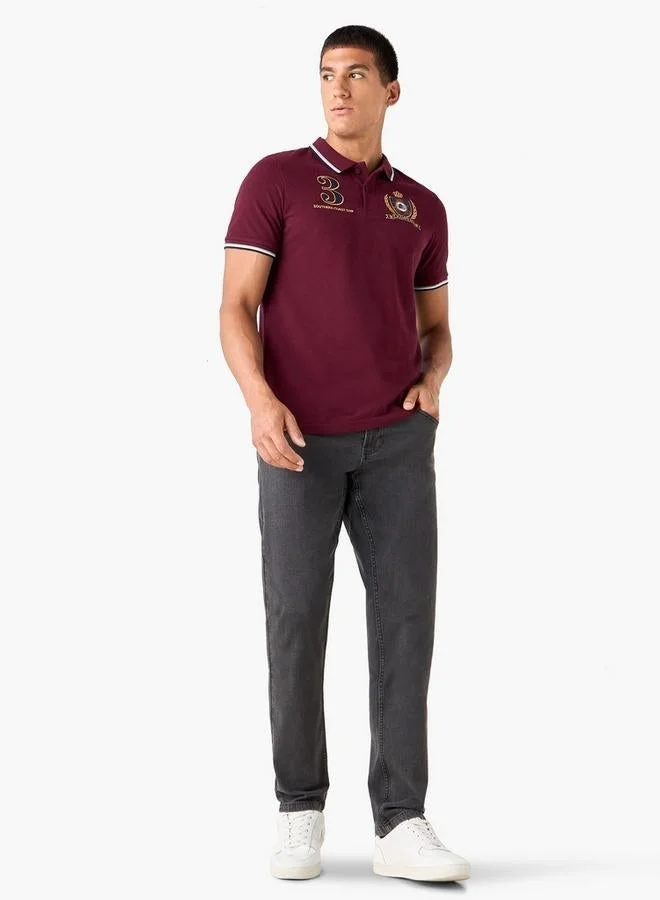 Splash FAV Logo Embroidered Polo T-shirt