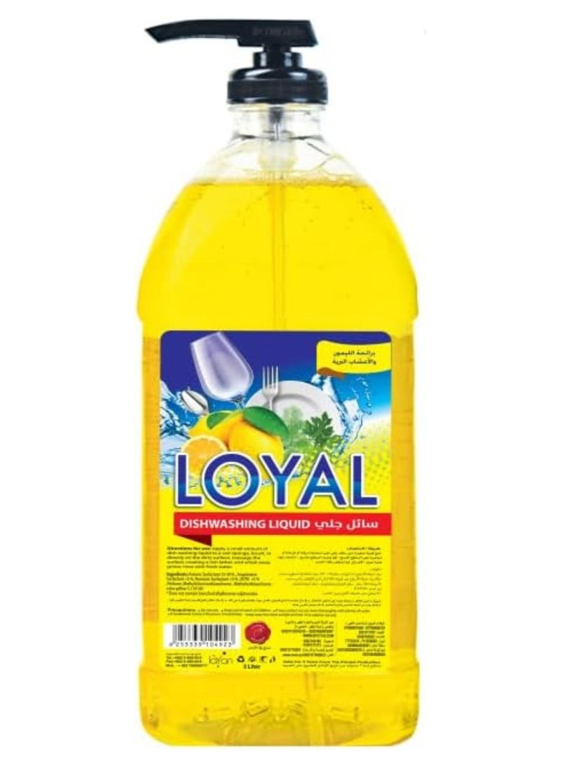 Loyal Dishwashing Liquid with Lemon and Wild Herbs Scent - 2 Liter