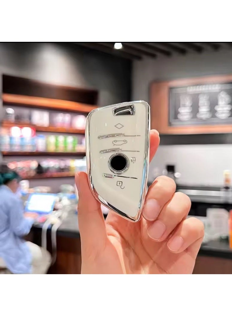 For TPU Key Fob Cover With keychain For X1 X2 X3 X5 X6 2 5 6 7 Series - Image 1