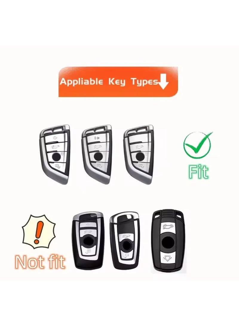 For TPU Key Fob Cover With keychain For X1 X2 X3 X5 X6 2 5 6 7 Series - Image 2