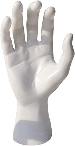 koTTIYA Hand Mannequin Jewelry Display Stand Male Hand Model Bracelet Bangle Gloves Ring Display Stand Organizer Bracelet Holder - White Right - Image 5