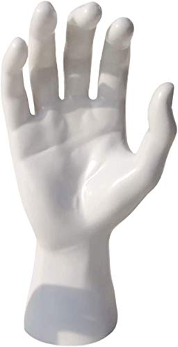 koTTIYA Hand Mannequin Jewelry Display Stand Male Hand Model Bracelet Bangle Gloves Ring Display Stand Organizer Bracelet Holder - White Right - Image 3