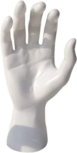 koTTIYA Hand Mannequin Jewelry Display Stand Male Hand Model Bracelet Bangle Gloves Ring Display Stand Organizer Bracelet Holder - White Right - Image 4
