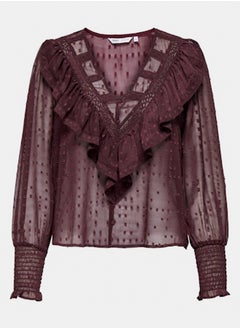 Onleleanor Life L/S Dobby Top Wvn Noos