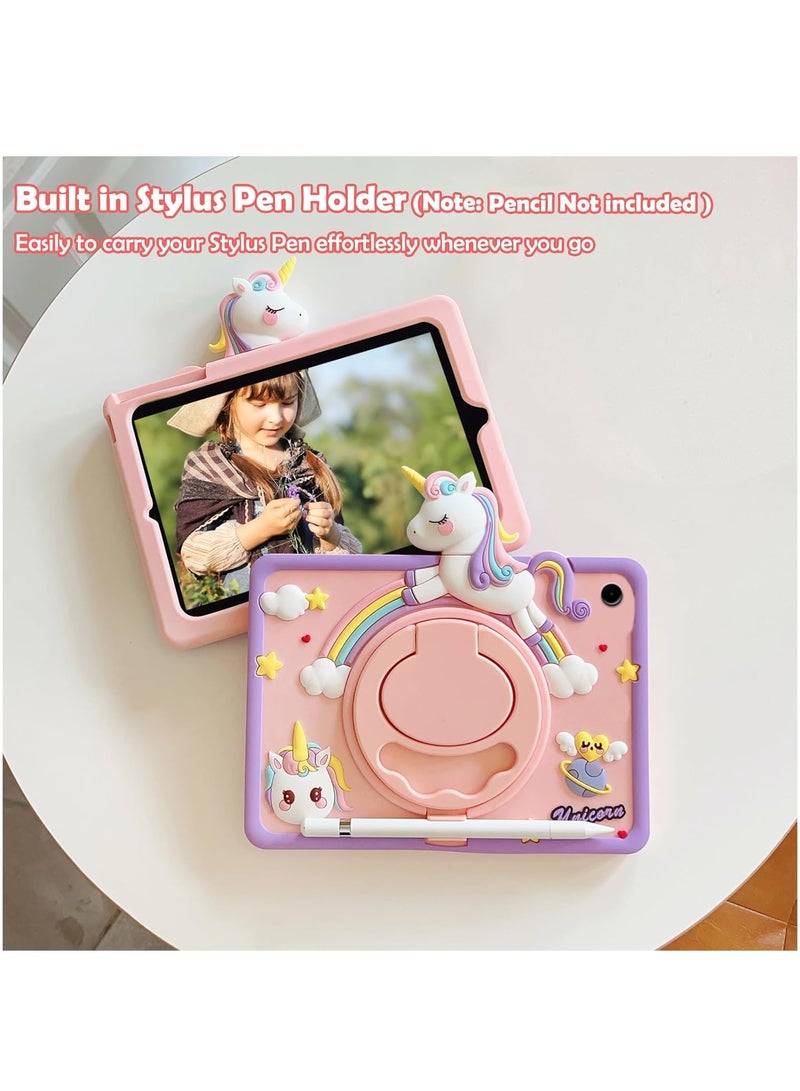 Fankalo Tablet Case Compatible with Samsung Galaxy Tab A9 8.7-Inch 2023 Kids Cover with Pen Holder, 360° Rotating Handle Stand - Image 5