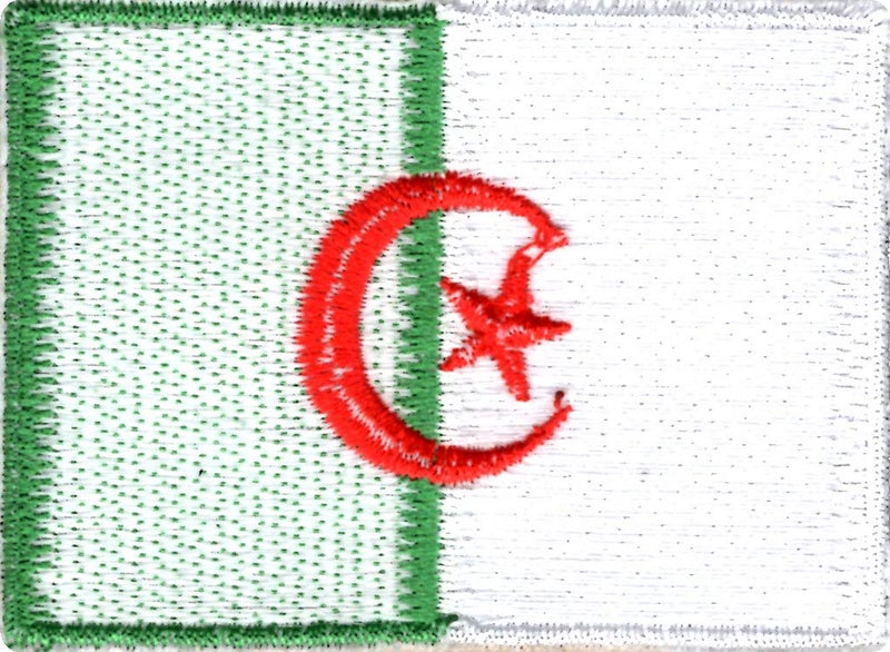 Algeria Flag Applique Embroidered Sweing Patch Suitable for Jackets Bags TShirts Jeans Pants Outdoor Clothing Size 7cm x 5cm Imported from Malaysia 1 Piece  - Image 2