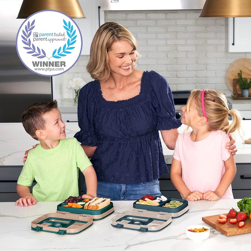 Bentgo حقيبة ظهر 2 في 1 من بنتغو مجموعة حقيبة غداء مع طبعات للأطفال سماء صديقة - Image 4