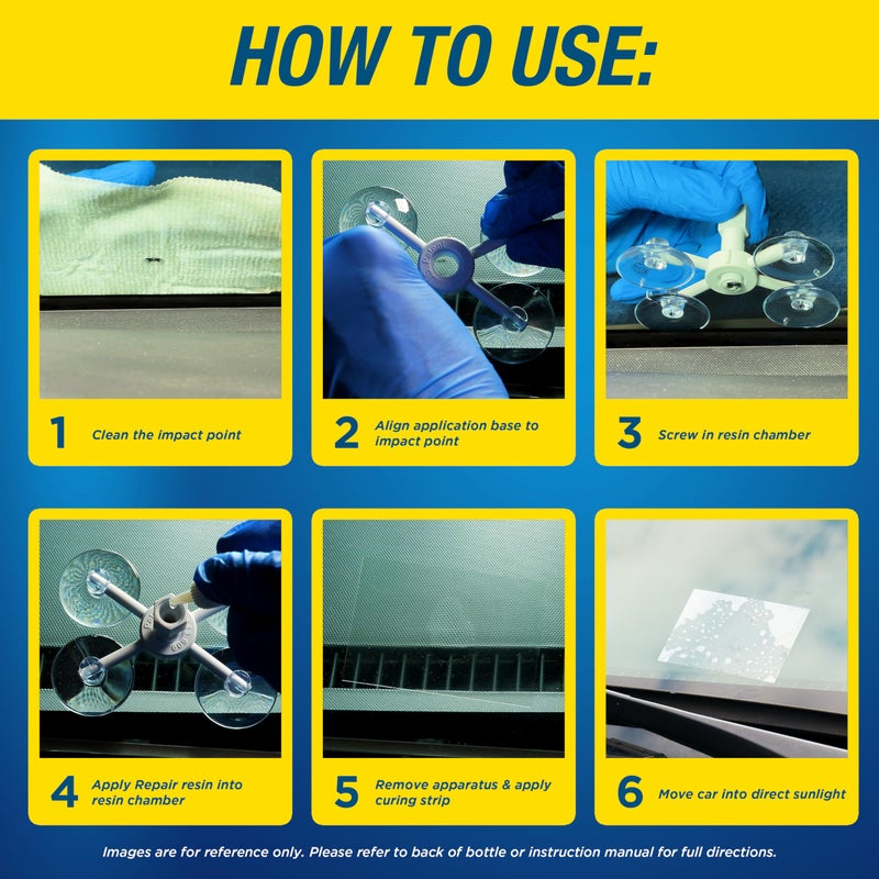 Rain-X 600001 Windshield Repair Kit - Quick and Easy Durable Resin Based Windshield Repair Kit for Chips and Cracks, Good for Round Damage Below 1" in Diameter and Cracks Smaller Than 12" in Length - Image 3