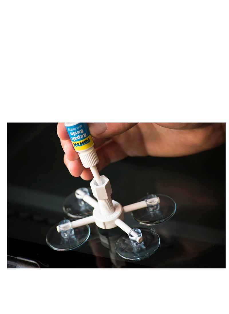 Rain-X - Rain-X 600001 Windshield Repair Kit - Quick And Easy Durable Resin Based Kit for Chips and Cracks, Good For Round Damage Below 1" In Diameter And Cracks Smaller Than 12" In Length, BLUE,YELLOW - Image 1