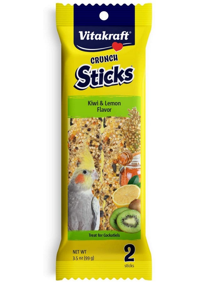 فيتاكرافت أعواد مقرمشة من فيتاكرافت بنكهة الكيوي والليمون لطيور الكوكاتيل (2 عود)، 3.5 أونصة - Image 1