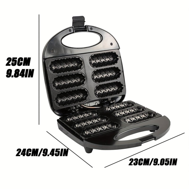 6 Hole Corn Dog Maker With Corn Starch 750W Deep Electric Grill For Hot Dogs - Image 2