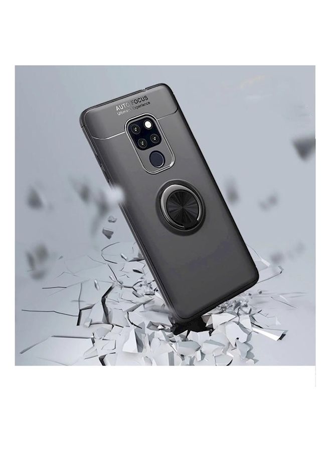 NIBEMINENT Protective Case Cover With Finger Ring Holder For Huawei Mate 20 Black - Image 3
